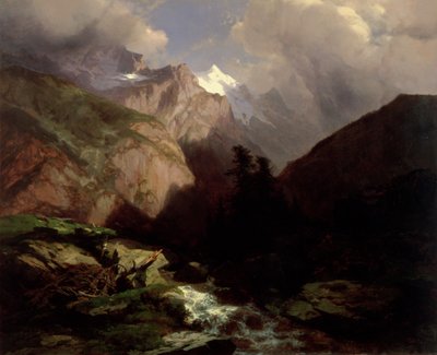 Die Jungfrau, Schweiz von Alexandre Calame